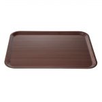 Cambro Capri Laminate Canteen Tray Mahogany 430mm - Image 3