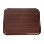Cambro Capri Laminate Canteen Tray Mahogany 430mm - Image 4