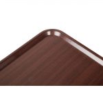 Cambro Capri Laminate Canteen Tray Mahogany 430mm - Image 5