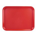 Olympia Kristallon Polypropylene Fast Food Tray Red 275x353mm