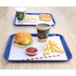 Olympia Kristallon Polypropylene Fast Food Tray Blue 275x353mm - Image 4