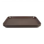 Olympia Kristallon Polypropylene Fast Food Tray Brown 275x353mm - Image 4