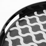 Olympia Kristallon Polycarbonate Round Non Slip Tray with Handles 300mm - Image 3