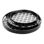 Olympia Kristallon Polycarbonate Round Non Slip Tray with Handles 300mm - Image 4