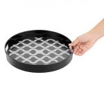 Olympia Kristallon Polycarbonate Round Non Slip Tray with Handles 300mm - Image 5