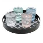 Olympia Kristallon Polycarbonate Round Non Slip Tray with Handles 300mm - Image 6