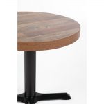 Bolero Pre-Drilled Round Table Top Urban Dark 600mm - Image 3