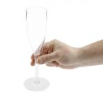 Olympia Kristallon Polycarbonate Champagne Flutes 200ml (12 Pack) - Image 3