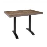 Bolero Pre-Drilled Rectangular Table Top Urban Dark 1100(W) x 700(D)mm - Image 3