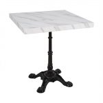 Bolero Pre-Drilled Square Table Top Marble Effect 700mm - Image 2