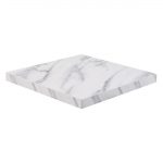 Bolero Pre-Drilled Square Table Top Marble Effect 700mm - Image 3
