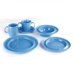 Olympia Heritage Raised Rim Plates Blue 253mm (4 Pack) - Image 2