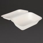 Fiesta Compostable Bagasse Hinged Food Containers 183mm (250 Pack) - Image 7