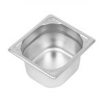 Vogue Heavy Duty Stainless Steel 1/6 Gastronorm Tray 100mm