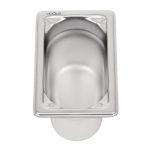 Vogue Heavy Duty Stainless Steel 1/9 Gastronorm Tray 100mm - Image 2