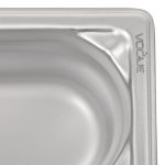Vogue Heavy Duty Stainless Steel 1/9 Gastronorm Tray 100mm - Image 5