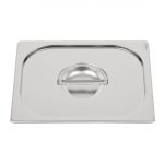 Vogue Heavy Duty Stainless Steel 1/2 Gastronorm Tray Lid - Image 3