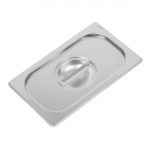 Vogue Heavy Duty Stainless Steel 1/4 Gastronorm Tray Lid