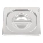 Vogue Heavy Duty Stainless Steel 1/6 Gastronorm Tray Lid - Image 3