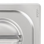 Vogue Heavy Duty Stainless Steel 1/6 Gastronorm Tray Lid - Image 6