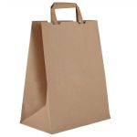 Vegware Compostable Recycled Paper Carrier Bags Large (250 Pack)