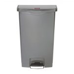 Rubbermaid Slim Jim Front Step-On Pedal Bin Grey 68Ltr
