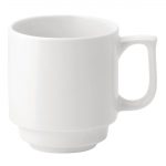 Utopia Pure White Stacking Mugs 280ml (36 Pack)