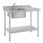 Vogue Single Sink Right Hand Drainer 1000mm