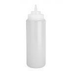 Vogue Clear Wide Neck Squeeze Sauce Bottle 32oz - Image 2