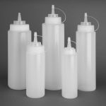 Vogue Clear Wide Neck Squeeze Sauce Bottle 32oz - Image 6