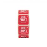 Hygiplas Removable Use First Labels (1000 Pack) - Image 2