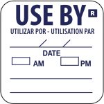 Hygiplas Removable Use By Labels (1000 Pack)