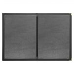 Olympia Faux Leather Menu Cover A5 Black - Image 2