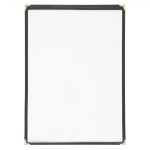 Olympia American Style Menu Cover Black A4