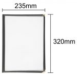 Olympia Four Page American Style Menu Cover A4 Black - Image 3