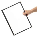 Olympia Four Page American Style Menu Cover A4 Black - Image 5