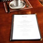 Olympia Four Page American Style Menu Cover A4 Black - Image 6