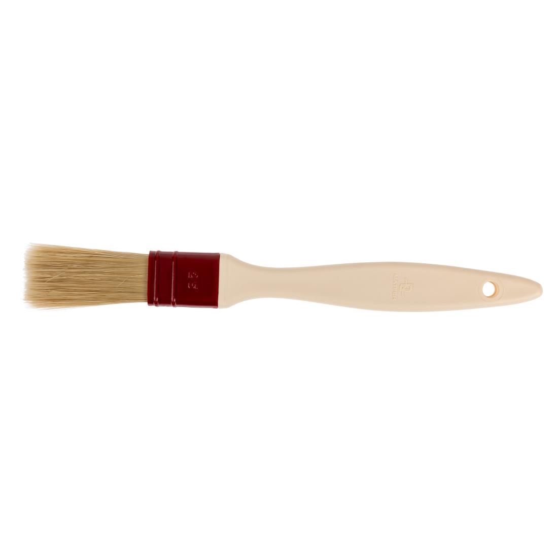 e440_core23-3766.jpg Matfer Bourgeat Pastry Brush Natural Flat Bristles 2.5cm - Image 1