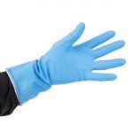 Jantex Latex Household Gloves Blue Large - Image 5
