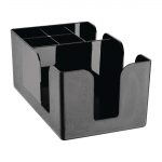 Olympia Kristallon Plastic Bar Caddy Black - Image 4