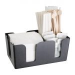 Olympia Kristallon Plastic Bar Caddy Black - Image 5