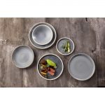 Olympia Canvas Flat Plates Blue Granite 250mm (6 Pack) - Image 2