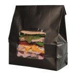 Colpac Recyclable Paper Sandwich Bags With Window Black (250 Pack) - Image 5