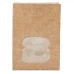 Colpac Recyclable Paper Sandwich Bags With Window Kraft (250 Pack) - Image 3