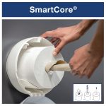 Tork SmartOne Mini Toilet Paper Roll Dispenser White T9 - Image 4