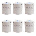 Tork Matic Soft Paper Hand Towels White with Grey Leaf H1 (6 Pack) - Image 6