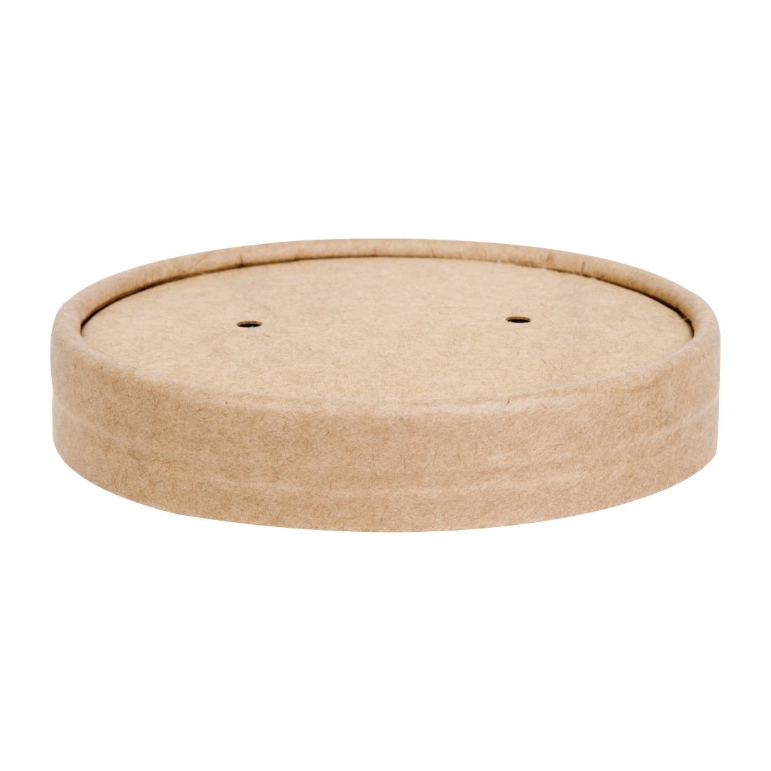 fa978_paperlid1.jpg Fiesta Recyclable Soup Container Lids 98mm (500 Pack) - Image 1