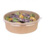 Fiesta Compostable Round Kraft Salad Bowls 500ml / 18oz (300 Pack) - Image 5