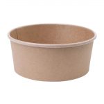 Fiesta Compostable Round Kraft Salad Bowls 750ml / 26oz (300 Pack)