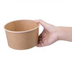 Fiesta Compostable Round Kraft Salad Bowls 1000ml / 35oz (300 Pack) - Image 3